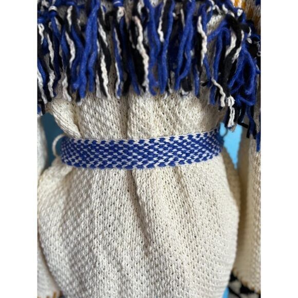 NWT Made in PERU MOTHER The Fringe Cardigan Sweater Alpaca Nylon S - Picture 6 of 13